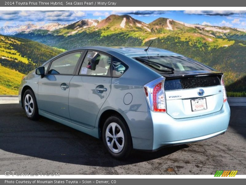 Sea Glass Pearl / Misty Gray 2014 Toyota Prius Three Hybrid