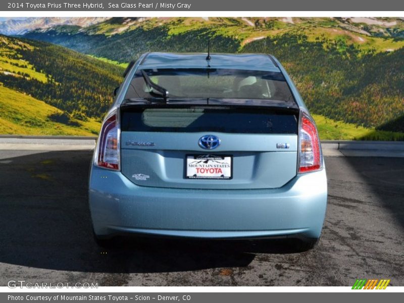Sea Glass Pearl / Misty Gray 2014 Toyota Prius Three Hybrid