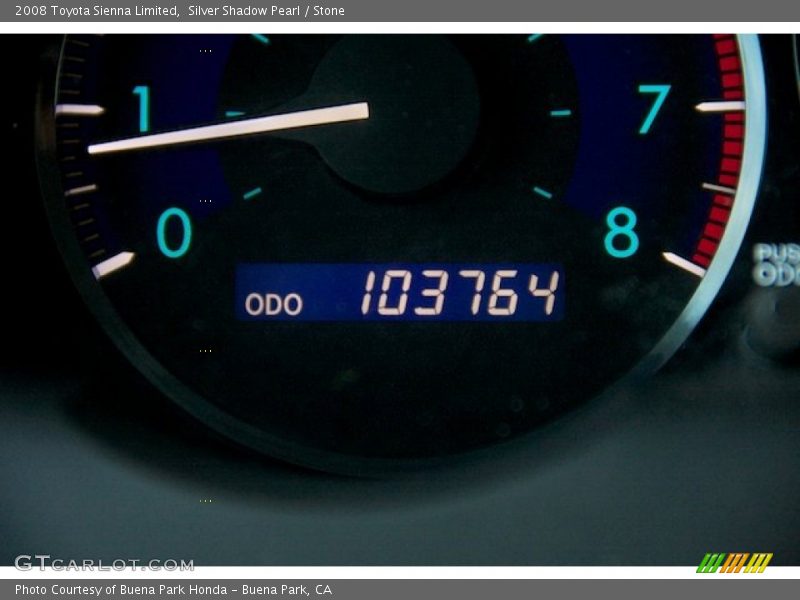 Silver Shadow Pearl / Stone 2008 Toyota Sienna Limited