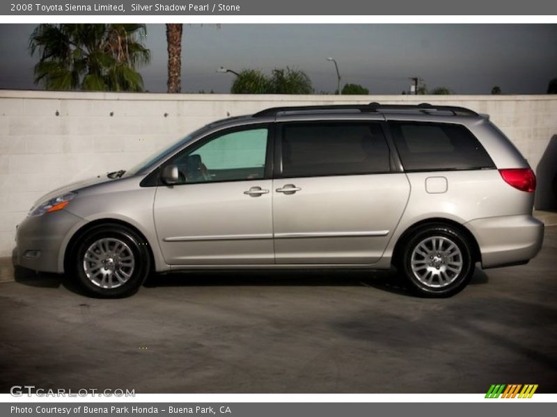 Silver Shadow Pearl / Stone 2008 Toyota Sienna Limited