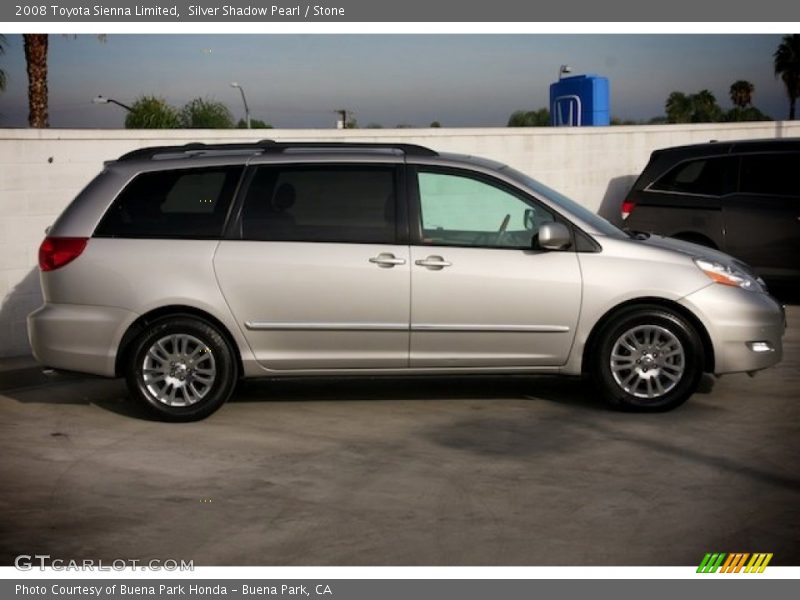 Silver Shadow Pearl / Stone 2008 Toyota Sienna Limited