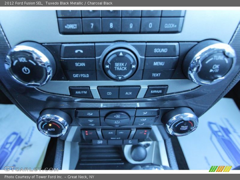 Tuxedo Black Metallic / Charcoal Black 2012 Ford Fusion SEL