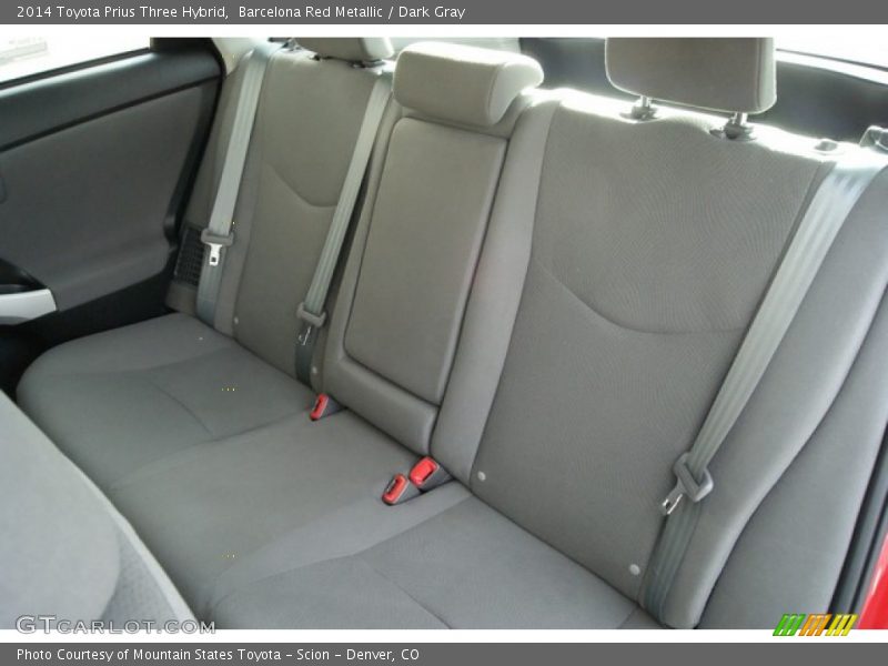 Barcelona Red Metallic / Dark Gray 2014 Toyota Prius Three Hybrid