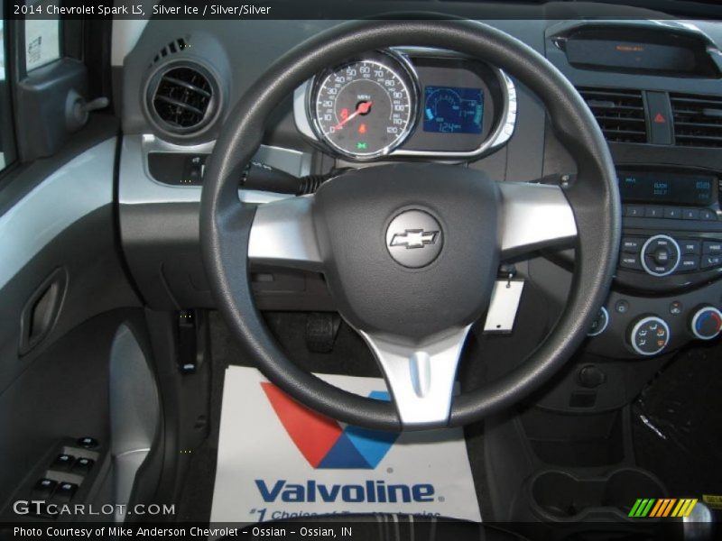 Silver Ice / Silver/Silver 2014 Chevrolet Spark LS