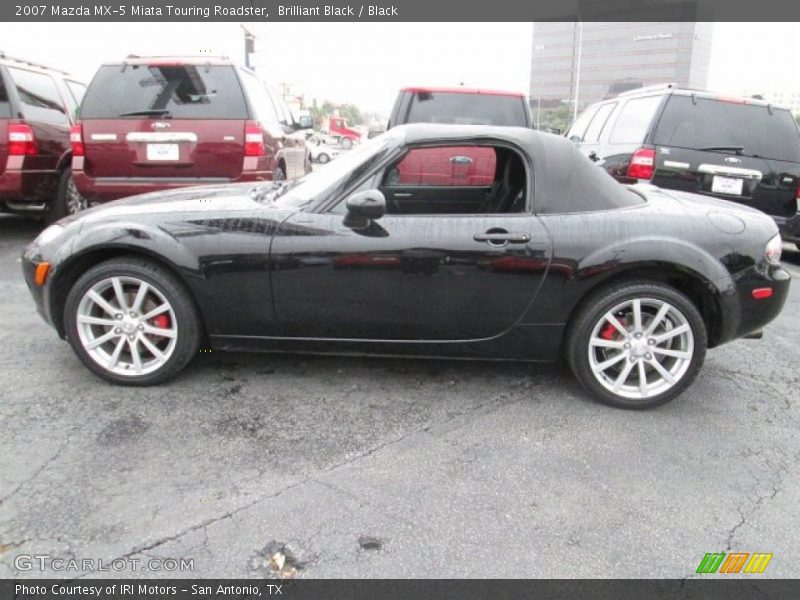 Brilliant Black / Black 2007 Mazda MX-5 Miata Touring Roadster