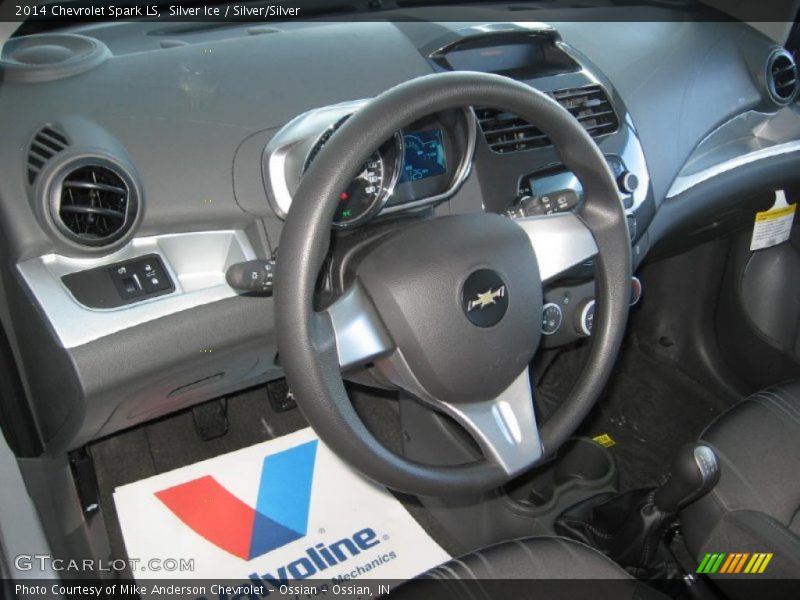 Silver Ice / Silver/Silver 2014 Chevrolet Spark LS