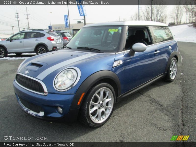 Lightning Blue Metallic / Blue/Carbon Black 2008 Mini Cooper S Clubman