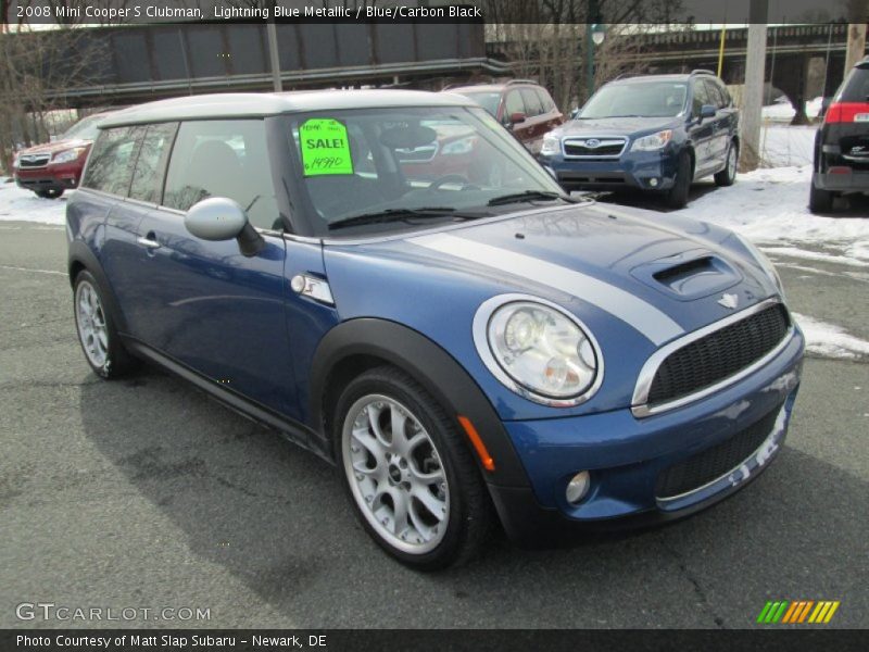 Lightning Blue Metallic / Blue/Carbon Black 2008 Mini Cooper S Clubman