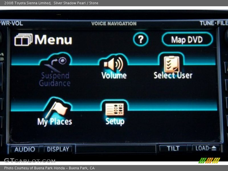 Silver Shadow Pearl / Stone 2008 Toyota Sienna Limited