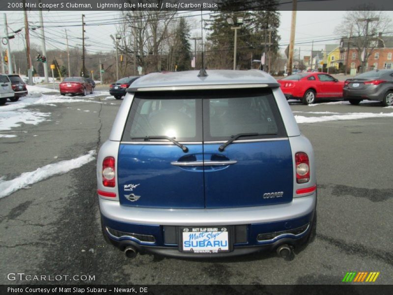 Lightning Blue Metallic / Blue/Carbon Black 2008 Mini Cooper S Clubman