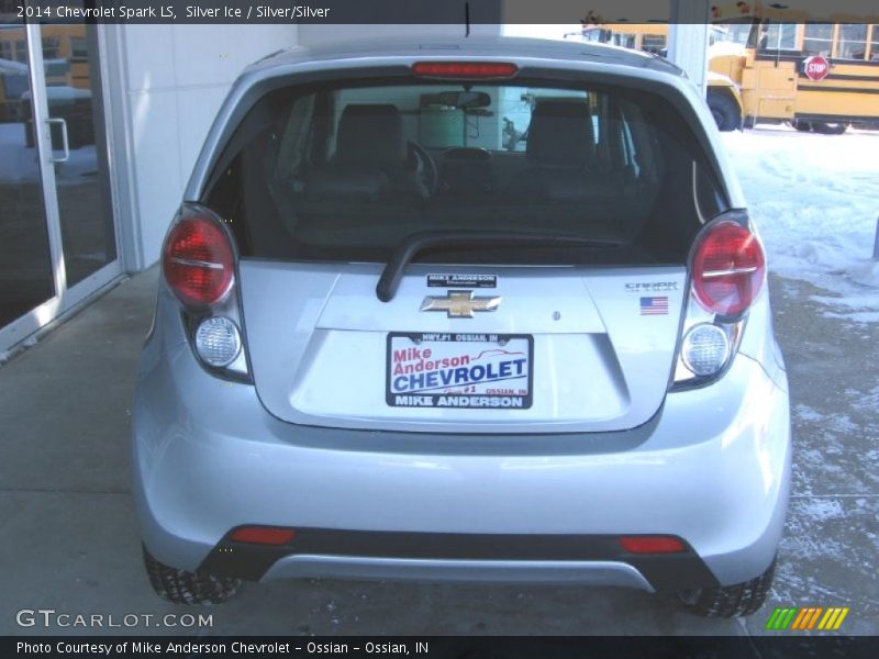 Silver Ice / Silver/Silver 2014 Chevrolet Spark LS