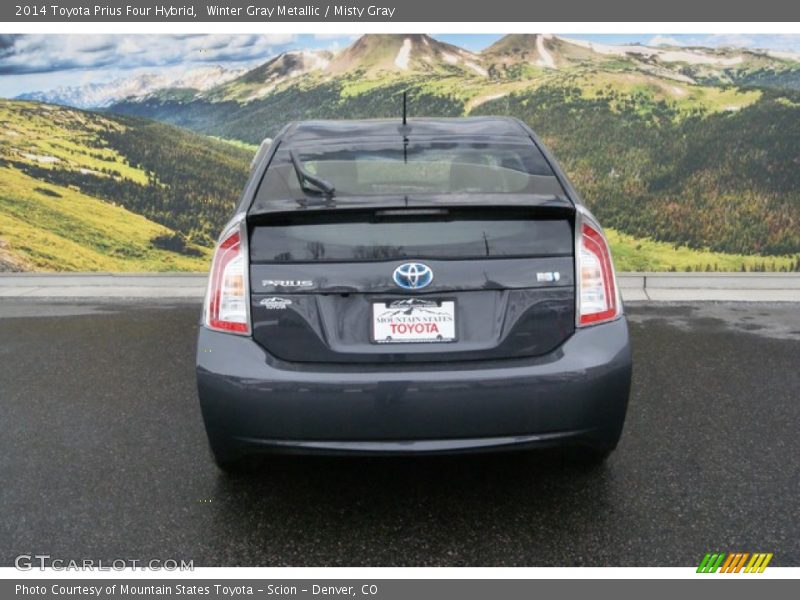 Winter Gray Metallic / Misty Gray 2014 Toyota Prius Four Hybrid