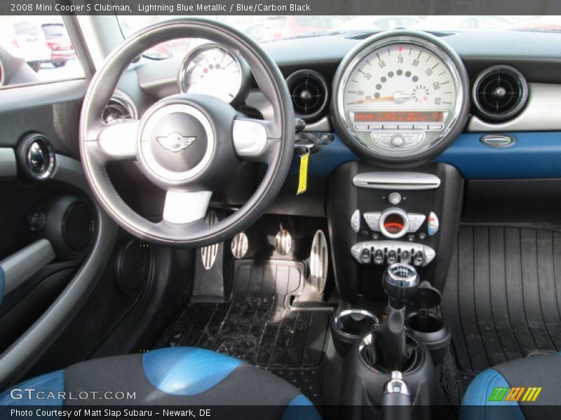 Lightning Blue Metallic / Blue/Carbon Black 2008 Mini Cooper S Clubman