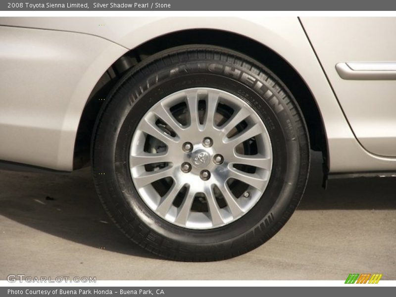 Silver Shadow Pearl / Stone 2008 Toyota Sienna Limited