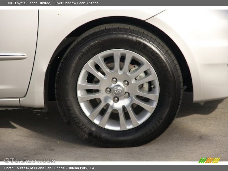 Silver Shadow Pearl / Stone 2008 Toyota Sienna Limited