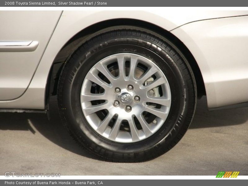Silver Shadow Pearl / Stone 2008 Toyota Sienna Limited