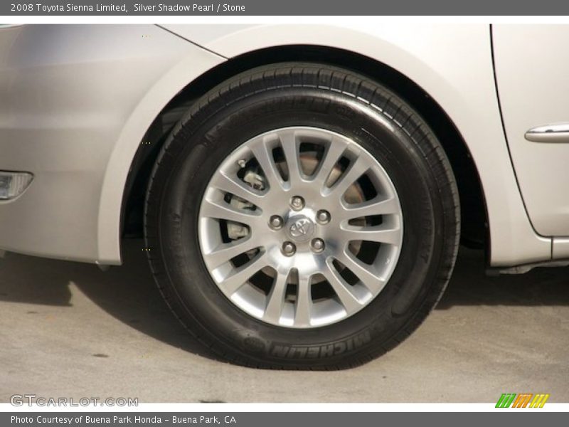 Silver Shadow Pearl / Stone 2008 Toyota Sienna Limited