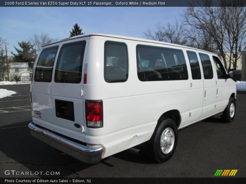 Oxford White / Medium Flint 2008 Ford E Series Van E350 Super Duty XLT 15 Passenger