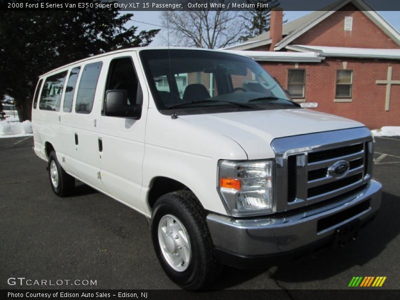 Oxford White / Medium Flint 2008 Ford E Series Van E350 Super Duty XLT 15 Passenger