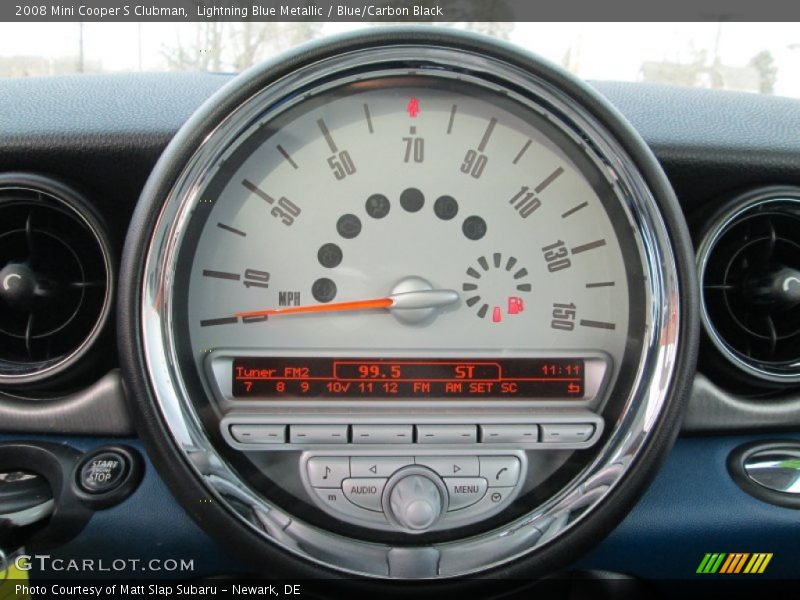 Lightning Blue Metallic / Blue/Carbon Black 2008 Mini Cooper S Clubman