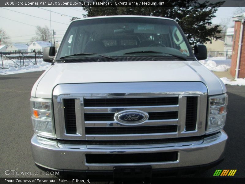 Oxford White / Medium Flint 2008 Ford E Series Van E350 Super Duty XLT 15 Passenger