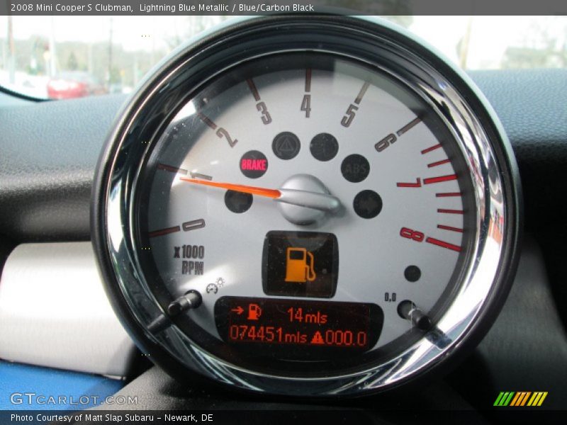 Lightning Blue Metallic / Blue/Carbon Black 2008 Mini Cooper S Clubman