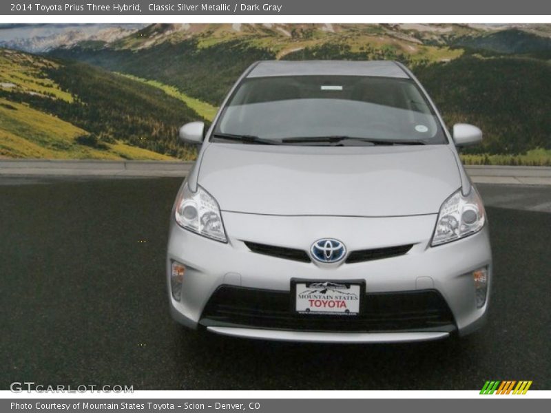 Classic Silver Metallic / Dark Gray 2014 Toyota Prius Three Hybrid