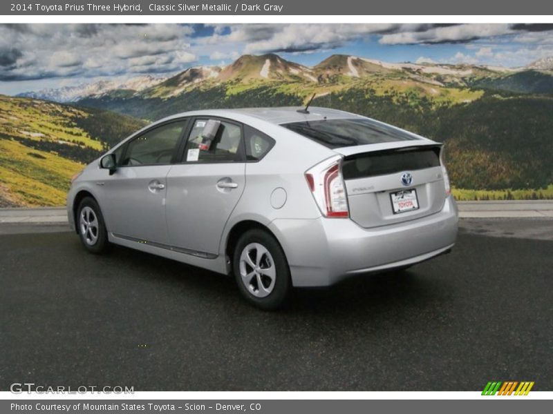 Classic Silver Metallic / Dark Gray 2014 Toyota Prius Three Hybrid