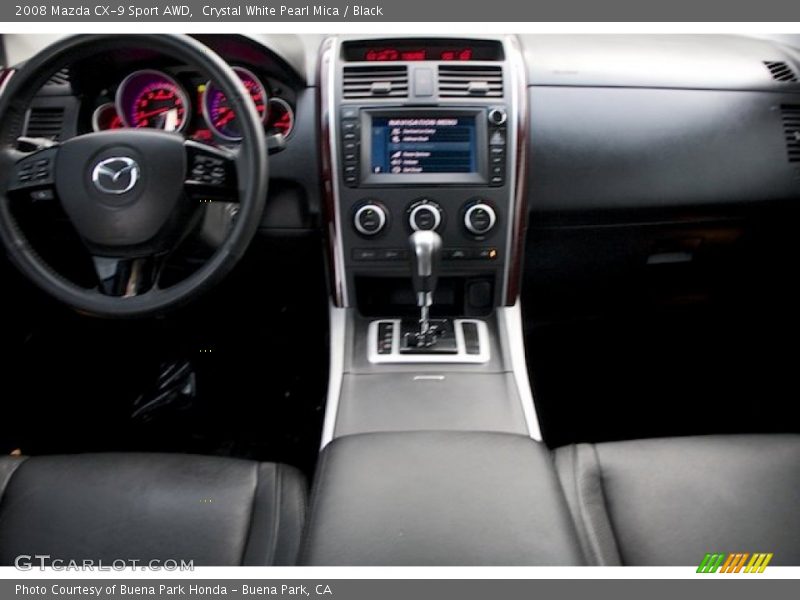 Crystal White Pearl Mica / Black 2008 Mazda CX-9 Sport AWD