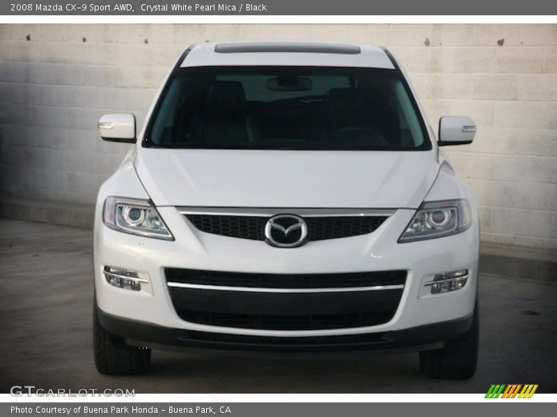 Crystal White Pearl Mica / Black 2008 Mazda CX-9 Sport AWD