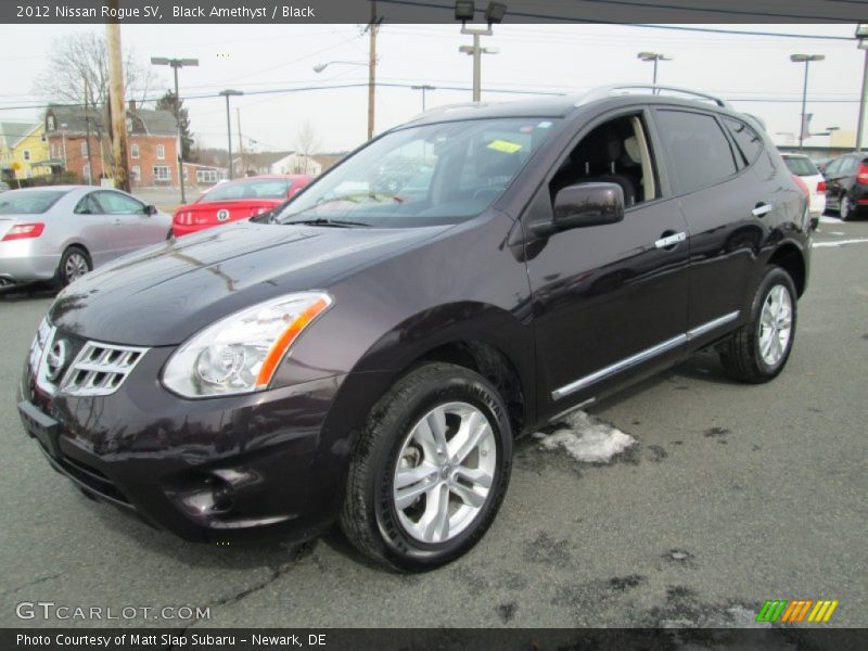 Black Amethyst / Black 2012 Nissan Rogue SV