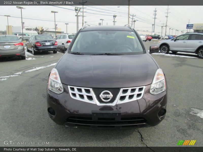 Black Amethyst / Black 2012 Nissan Rogue SV
