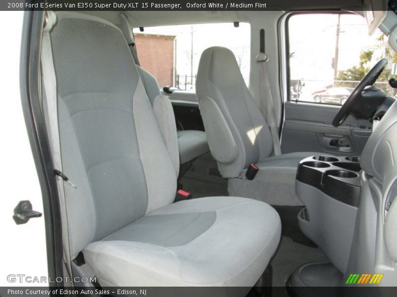 Oxford White / Medium Flint 2008 Ford E Series Van E350 Super Duty XLT 15 Passenger