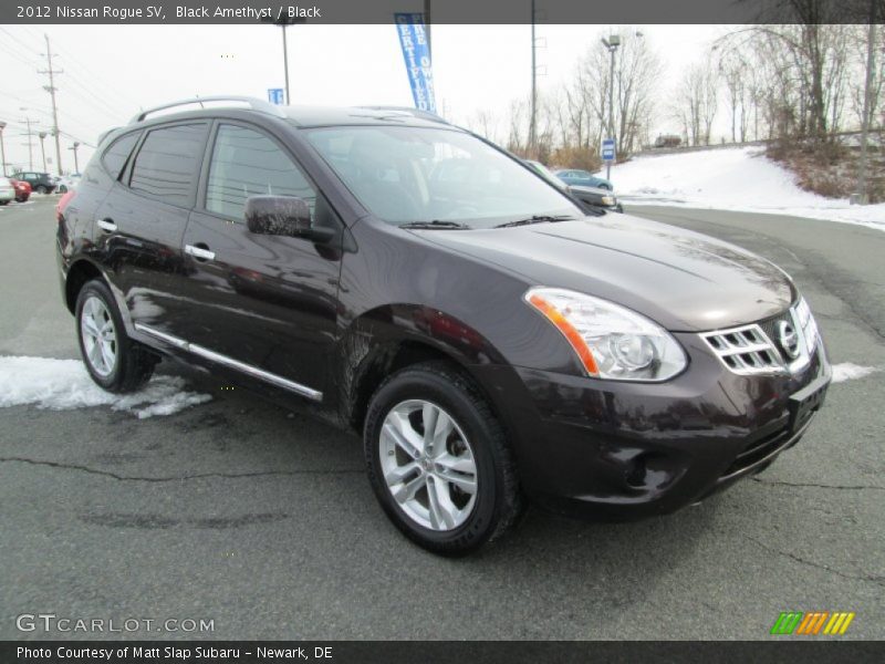 Black Amethyst / Black 2012 Nissan Rogue SV