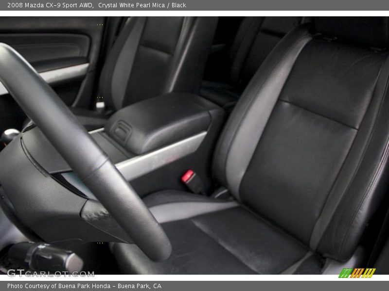 Crystal White Pearl Mica / Black 2008 Mazda CX-9 Sport AWD