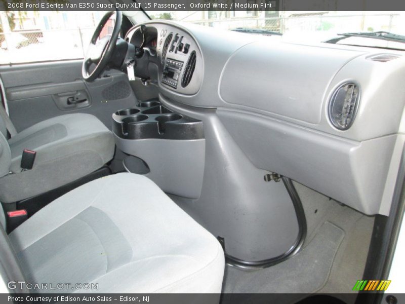 Oxford White / Medium Flint 2008 Ford E Series Van E350 Super Duty XLT 15 Passenger