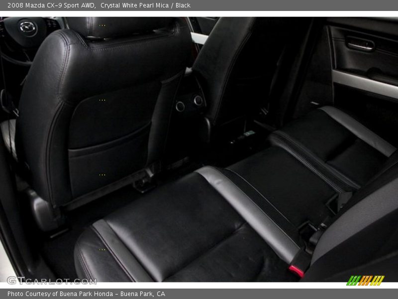 Crystal White Pearl Mica / Black 2008 Mazda CX-9 Sport AWD