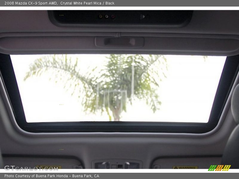 Crystal White Pearl Mica / Black 2008 Mazda CX-9 Sport AWD