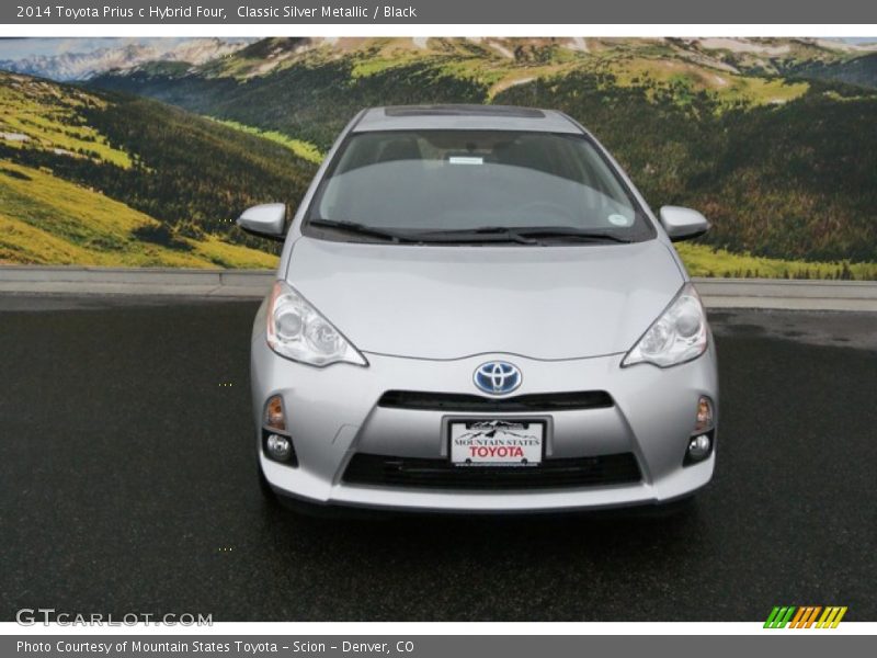 Classic Silver Metallic / Black 2014 Toyota Prius c Hybrid Four
