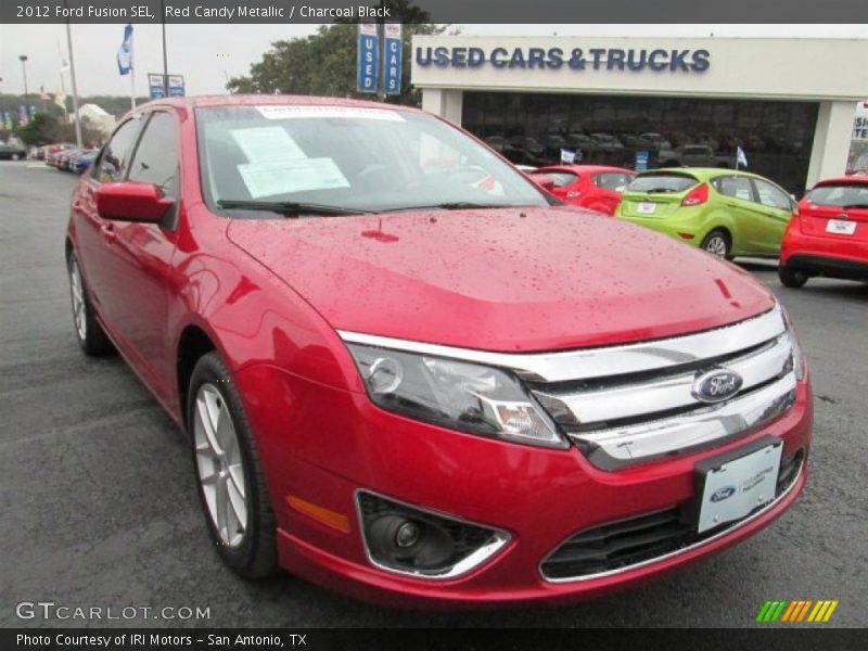 Red Candy Metallic / Charcoal Black 2012 Ford Fusion SEL