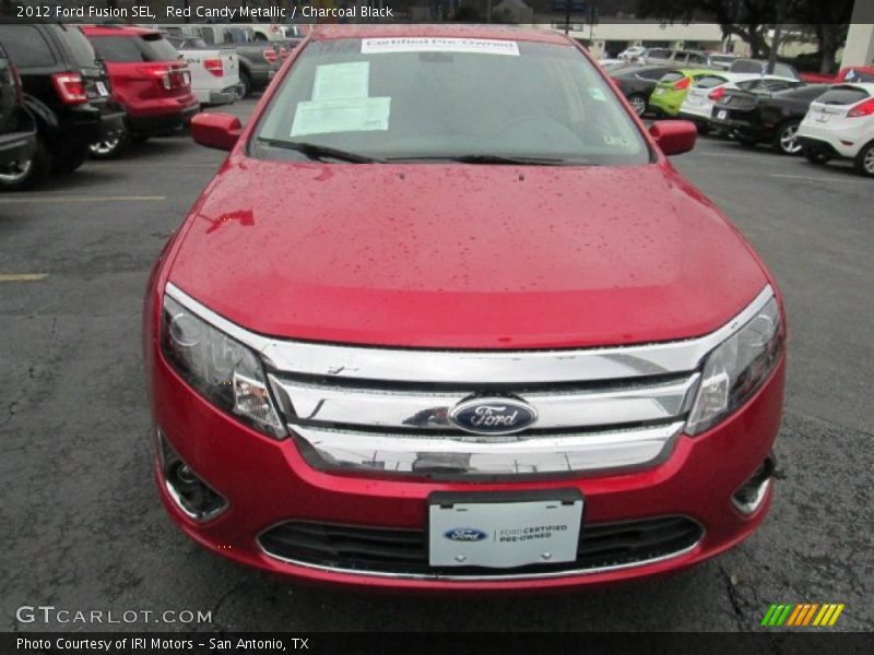 Red Candy Metallic / Charcoal Black 2012 Ford Fusion SEL