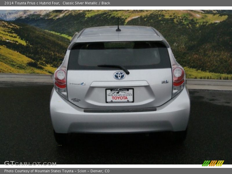Classic Silver Metallic / Black 2014 Toyota Prius c Hybrid Four