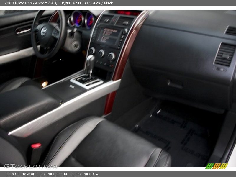 Crystal White Pearl Mica / Black 2008 Mazda CX-9 Sport AWD