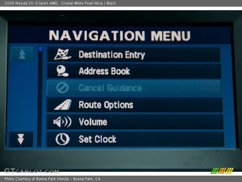 Crystal White Pearl Mica / Black 2008 Mazda CX-9 Sport AWD