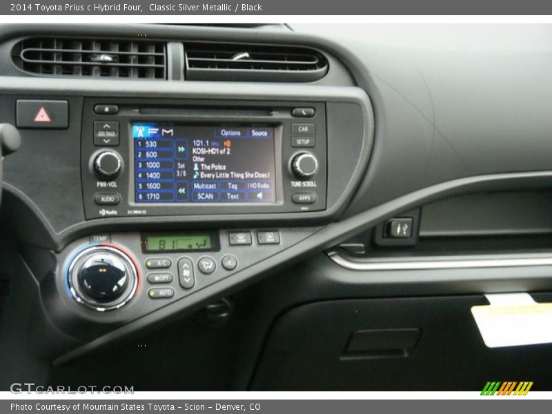 Controls of 2014 Prius c Hybrid Four