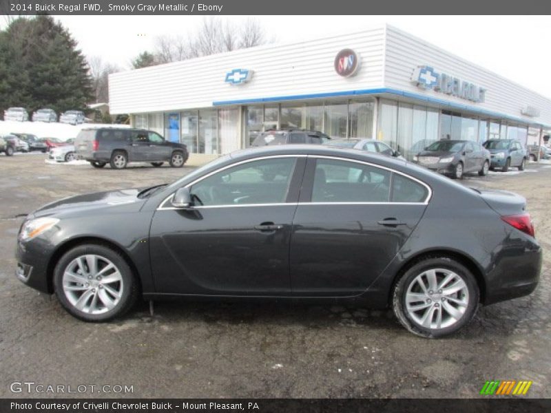 Smoky Gray Metallic / Ebony 2014 Buick Regal FWD