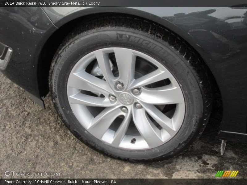 Smoky Gray Metallic / Ebony 2014 Buick Regal FWD