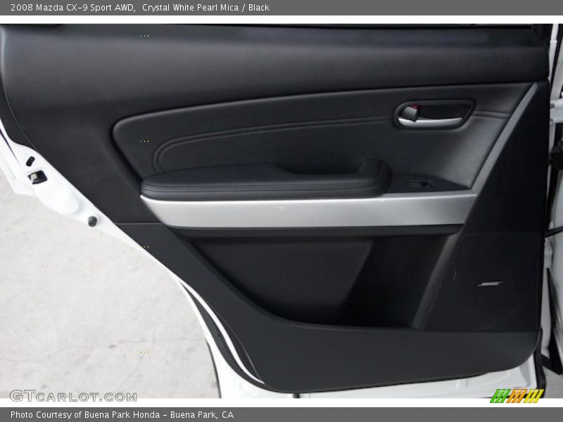 Crystal White Pearl Mica / Black 2008 Mazda CX-9 Sport AWD