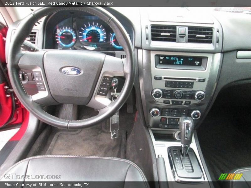 Red Candy Metallic / Charcoal Black 2012 Ford Fusion SEL