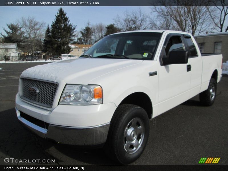 Oxford White / Tan 2005 Ford F150 XLT SuperCab 4x4